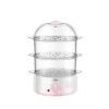 LDCHNH Household Small Electric Steamer, Multi-function Three-layer Steamed Buns, Multilayer Transparent Electric Steamer, Mini Small Steamer