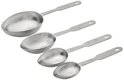 Stainless Steel 4 Pc Measuring Cup Scoop Shaped Set Metric Equivalents -KitchenAid Shop 31tg7zzdKdS