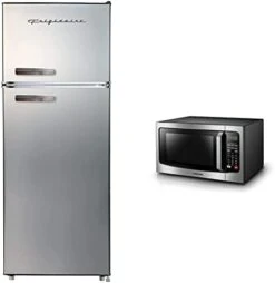 FRIGIDAIRE EFR753-PLATINUM EFR753, 2 Door Apartment Size Refrigerator With Freezer, Retro Chrome Handle, 7.5, Silver & BLACK+DECKER EM720CB7 Digital Microwave Oven 700W, Stainless Steel, 0.7 Cu.ft 23 FRIGIDAIRE EFR753-PLATINUM EFR753, 2 Door Apartment Size Refrigerator With Freezer, Retro Chrome Handle, 7.5, Silver & BLACK+DECKER EM720CB7 Digital Microwave Oven 700W, Stainless Steel, 0.7 Cu.ft -KitchenAid Shop 31toPntv3wL. AC