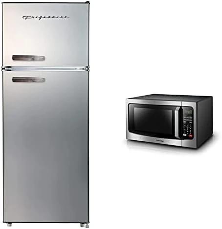 FRIGIDAIRE EFR753-PLATINUM EFR753, 2 Door Apartment Size Refrigerator With Freezer, Retro Chrome Handle, 7.5, Silver & BLACK+DECKER EM720CB7 Digital Microwave Oven 700W, Stainless Steel, 0.7 Cu.ft 10 FRIGIDAIRE EFR753-PLATINUM EFR753, 2 Door Apartment Size Refrigerator With Freezer, Retro Chrome Handle, 7.5, Silver & BLACK+DECKER EM720CB7 Digital Microwave Oven 700W, Stainless Steel, 0.7 Cu.ft - Image 8