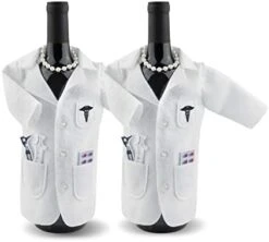 White Coat Wine Gifts For Women Doctors - Felt Wine Gift Bag With Otoscope, Syringe, Capsules, Necklace, Doctors Wine Cover Gifts For Graduation Birthday Anniversary Nurse Practitioner Gifts For Women 16 White Coat Wine Gifts For Women Doctors - Felt Wine Gift Bag With Otoscope, Syringe, Capsules, Necklace, Doctors Wine Cover Gifts For Graduation Birthday Anniversary Nurse Practitioner Gifts For Women -KitchenAid Shop 31tu53Y1QNL. AC