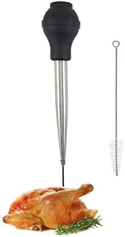 Thanksgiving Turkey Serving Set, Stainless Steel Baster And Turkey Lifter Poultry Forks,3Pcs Set -KitchenAid Shop 31u4OROPjzL. AC