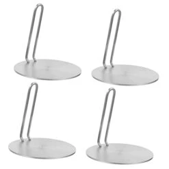 4 Sets Heat Conduction Plate Induction Cooktop Burners Heat Diffuser For Cooktop Induction Diffuser Plate Gas Stove Induction Plate Stainless Steel Induction Cooker Food