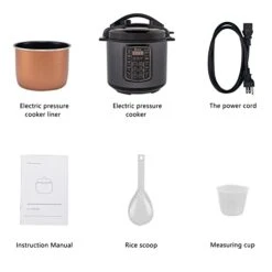 1000W Push-Button Steel Electric Pressure Cooker 13 In 1 Cooking Mode, Steel Color -KitchenAid Shop 31uaOlQcOoL