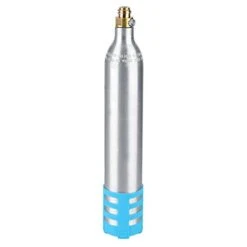 Spare Soda Cylinder, Soda Bottle Lightweight Material Easy To Use Soda Bottle Accessory Reusable Cylinder For Making Soda Drinks For Soda Machines(Blue Silicone Sleeve)