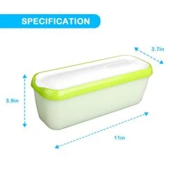 Ice Cream Storage Containers With Lids 2 Pack - 1.5 Quarts Reusable Homemade Ice Cream Tubs, Freezer Containers Perfect For Sorbet, Frozen Yogurt Or Gelato (Green) -KitchenAid Shop 31uyA1If6oL