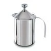 Polished Stainless Steel Hand Pump Cappuccino Milk Frother, 500ml