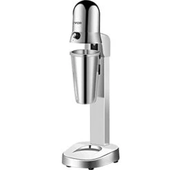 Milkshake Maker, Single-Head Milkshake Machine, 280W Milkshake Mixer, Malt Maker With 800ml Cups (Stainless Steel/PC), 2-Speed Electric Milk Shake Machine, 18000RPM Drink Mixer, Stainless Steel