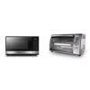 Black & Decker EM031MB11 Digital Microwave Oven With Turntable Push-Button Door,Child Safety Lock,1000W,1.1cu.ft,Stainless Steel, 1.1 Cu.Ft & Countertop Convection Toaster Oven, Silver, CTO6335S -KitchenAid Shop 31v4TDPUr2L