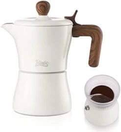 Stovetop Espresso Maker Moka Pot 3 Espresso Cup, Cuban Coffee Maker Stove Top Coffee Maker With Dosing Ring Dispenser, Moka Italian Espresso Coffee Maker(White) 12 Stovetop Espresso Maker Moka Pot 3 Espresso Cup, Cuban Coffee Maker Stove Top Coffee Maker With Dosing Ring Dispenser, Moka Italian Espresso Coffee Maker(White) -KitchenAid Shop 31v4Yh5U5TL. AC
