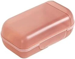 Soap Box Travel Soap Box With Lid Dormitory Bathhouse Sealed Portable Soap Box Soap Dishes Multi-Function Storage Box Bathroom (Color : Pink) -KitchenAid Shop 31vGDR8zM7L. AC