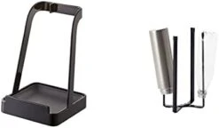 Yamazaki Home 2249 Tower Ladle Holder-Lid Stand For Utensils In Kitchen, Black 2248-P & YAMAZAKI Home 6785 Kitchen Multi Eco Stand-Multifunctional Plastic Bag Holder, One Size, Black -KitchenAid Shop 31vJy6PQlpL. AC