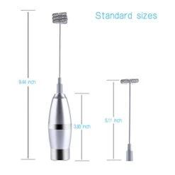 Handheld Milk Frother, MODADA Coffee Frother Battery Operated Foam Maker With 2 Stainless Steel Different Size Whisks For Coffee Tea Cappuccino Latte Hot Chocolate Kitchen -KitchenAid Shop 31vMTVcwrSL