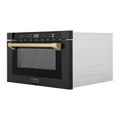 Autograph 24" 1.2 Cu. Ft. Built-in Microwave Drawer In Black Stainless Steel And Champagne Bronze Accents Finish Ul Listed -KitchenAid Shop 31vy0d4iv7L