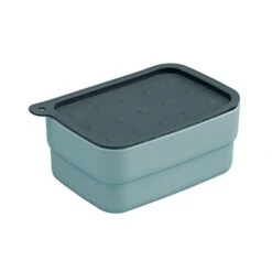 Drainage Soap Box Sealed Portable Soap Box With Lid Home Travel Soap Box With Lock Buckle Plastic Soap Box (Color : Green)