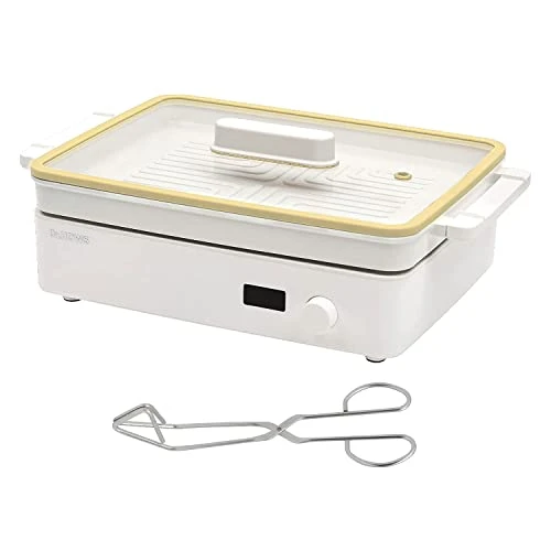 Dr.HOWS Shabu Shabu Hotpot, Barbecue And Grill Cookware Set - Doran Doran Multi Cooker YELLOW With Young Stain SIMPLE Triangle Wire Tongs For Party, Family And Friend Gathering 3 Dr.HOWS Shabu Shabu Hotpot, Barbecue And Grill Cookware Set - Doran Doran Multi Cooker YELLOW With Young Stain SIMPLE Triangle Wire Tongs For Party, Family And Friend Gathering