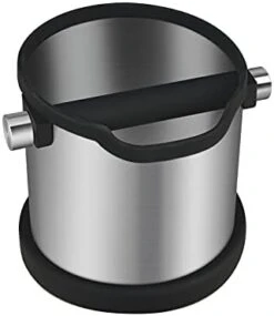 HOMEE Coffee Knock Box 4.8 Inch Shock-Absorbent Durable Barista Style Knock Box With Removable Knock Bar And Non-Slip Base Gift (Round) -KitchenAid Shop 31wiU8qlh5L. AC