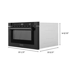 INE 24" 1.2 Cu. Ft. Built-in Microwave Drawer With A Traditional Handle In Black Stainless Steel -KitchenAid Shop 31x6ylbuSEL