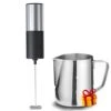 Milk Frother Handheld Battery Operated, Coffee Frother For Milk Foaming, Latte/Cappuccino Frother Mini Frappe Mixer For Drink, Hot Chocolate, Stainless Steel Silver -KitchenAid Shop 31xpbI4RIUL