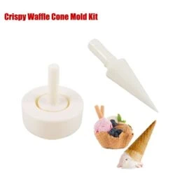 Commercial Ice Cream Cone Waffle Maker Machine With Crispy Waffle Cone Mold, 1500W Stainless Steel Egg Roll Cone Baker Waffle Roll Maker W/ Non-Stick Coating, Temp & Time Control 11 Commercial Ice Cream Cone Waffle Maker Machine With Crispy Waffle Cone Mold, 1500W Stainless Steel Egg Roll Cone Baker Waffle Roll Maker W/ Non-Stick Coating, Temp & Time Control -KitchenAid Shop 31xxjskqH8L