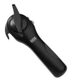 Uhn Rikon Slim Safety Smooth Touch Can Opener, No Sharp Edges, LIDLIFTER®+ 6.5" Black