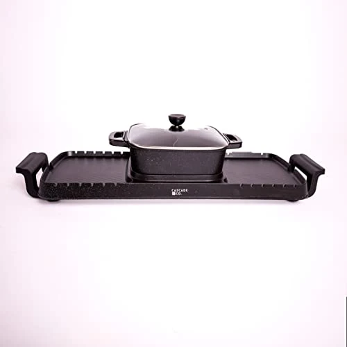 2 In 1 Electric Hotpot With Grill Combo Non-Stick Korean BBQ Grill Indoor Smokeless Barbecue Grill & Hot Pot With Divider 8 2 In 1 Electric Hotpot With Grill Combo Non-Stick Korean BBQ Grill Indoor Smokeless Barbecue Grill & Hot Pot With Divider - Image 6
