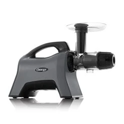 Omega MM1500GY Masticating Juicer, Cold Press Juicer Machine For Celery With Adjustable Dial, 200-Watt, Silver