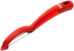 Kuhn Rikon Serrated Piranha “Swivel” Peeler 7.25” Red -KitchenAid Shop 31yk7zX38L. AC