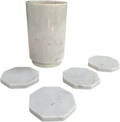 Wine Cooler Large Black Marble Chiller Ice Bucket, Ideal For Parties And Occasions. This Set Includes Four Marble Coasters. This Holder Can Be Used For Utensils And Champagne Bucket. -KitchenAid Shop 31ynpUZlTDL. AC