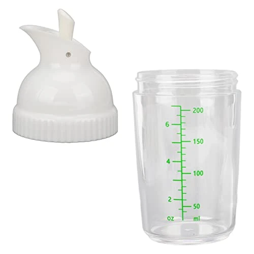 200ml Salad Dressing Shaker, Safe Durable BPA Free Prevent Leakage Drop Resistant PP Salad Dressing Jar With A Lid For Kitchen 144g(White) 8 200ml Salad Dressing Shaker, Safe Durable BPA Free Prevent Leakage Drop Resistant PP Salad Dressing Jar With A Lid For Kitchen 144g(White) - Image 6