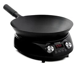 PIC Double, Portable, Powerful 1800W With 2 Large 8” Heating Coils, Independent Controls & Mosaic Induction Wok, Precise Temp Controls From 100°F To 575°F In 5°F, Wok Hei -KitchenAid Shop 31z3wX9USfL