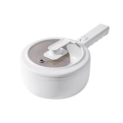 ALLMRO Large Pot Household Electric Hot Pot, Instant Noodles, Small Electric Pot, Electric Pot, Multi-Function, Mini Dormitory, Small Power Electric Cooker