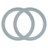 (2 Pack) Premium Blender Gasket Sealing Ring, Compatible With Osterizer And Oster Blender Replacement Parts, Rubber Oster Blender Replacement Parts, Grey Oster Blender Parts