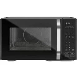 1.1 Cubic Foot Capacity Black Microwave Perfect For Home Kitchen Cooking Food Warming, 1800W, With Crisper New