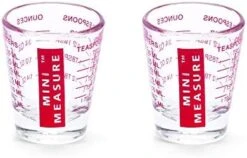 Mini Measure Heavy Glass, 20-Incremental Measurements Multi-Purpose Liquid And Dry Measuring Shot Glass, Black 26 Mini Measure Heavy Glass, 20-Incremental Measurements Multi-Purpose Liquid And Dry Measuring Shot Glass, Black -KitchenAid Shop 41 7W6PGYNL. AC