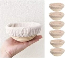 Bread Proofing Baskets Set Of 2 8.5 Inch Round Dough Proofing Bowls W/Liners Perfect For Home Sourdough Bakers Baking 12 Bread Proofing Baskets Set Of 2 8.5 Inch Round Dough Proofing Bowls W/Liners Perfect For Home Sourdough Bakers Baking -KitchenAid Shop 41 7XUOS3ML. AC