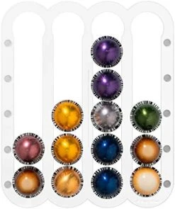 Coffee Pod Holder For Nespresso Vertuo Capsules - Magnetic Holder Suitable To Be Mounted On The Fridge (Black) -KitchenAid Shop 41 GkbpJM L. AC