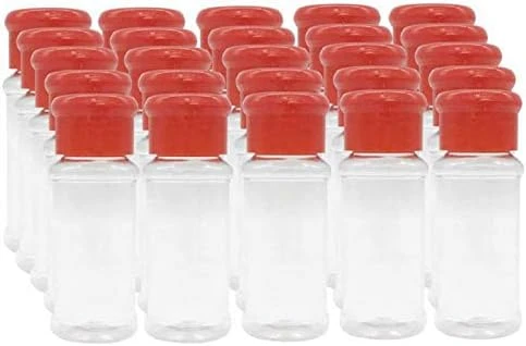 25Pcs Empty Plastic Spice Bottles Set For Storing Barbecue Seasoning Salt Pepper And More 75 Ml/2.5 Oz (Black) 10 25Pcs Empty Plastic Spice Bottles Set For Storing Barbecue Seasoning Salt Pepper And More 75 Ml/2.5 Oz (Black) - Image 8