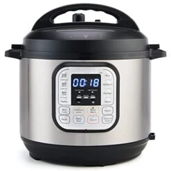 8-Quart 7-in-1 Electric Pressure Cooker, Slow Cooker, Rice Cooker, Steamer, Sauté, Yogurt Maker, Warmer & Sterilizer, Includes Free App With Over 1900 Recipes, Stainless Steel