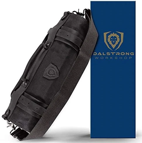 Carrier Bag Case, Nomad Knife Roll - 12oz Heavy Duty Canvas & Top Grain Leather Roll Bag - 13 Slots - Interior And Rear Zippered Pockets - Blade Travel Storage/Case, Desert Drifter (Brown) 11 Carrier Bag Case, Nomad Knife Roll - 12oz Heavy Duty Canvas & Top Grain Leather Roll Bag - 13 Slots - Interior And Rear Zippered Pockets - Blade Travel Storage/Case, Desert Drifter (Brown) - Image 9