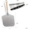 Perforated Pizza Peel, Professional 12 X 14 Inch Paddle Anodized Aluminum Turning Peel With Detachable Wood Handle For Home Made Pizza -KitchenAid Shop 4104zGflRNS