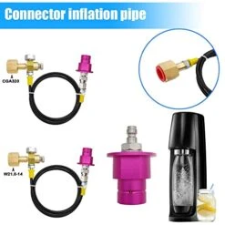 Soda Maker CO2 Adapter For Soda Terra Duo Series Machine, M18 Thread Use To Connect Soda Co2 Cylinder Valve -KitchenAid Shop 4105FIOnccL