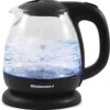 KT1001 Maxi-Matic 1L Glass Electric Tea Kettle Hot Water Heater Boiler BPA-Free With Blue LED Interior Fast Boil And Auto Shut-Off, Black -KitchenAid Shop 4107Txv6XGL