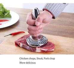 Dual Sided Meat Tenderizer Marinating Prep Tool,Manual Hammer Mallet Tool For Steak,Reversible Stainless Steel Base (Dual Sided Tenderizer) -KitchenAid Shop 410ACpKRGBL