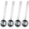 4 Pieces 30 Ml Stainless Steel Coffee Scoops With Long Handle, 2 Tablespoon Long Handle Spoon For Coffee Milk Fruit Powder, Measuring Dry And Liquid Ingredients, Spice Jar, Cooking Baking, Leveler -KitchenAid Shop 410BKYQAgQS