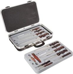 Victorinox Fibrox Pro Ultimate Competition BBQ Set, Knife Roll, 8-Piece -KitchenAid Shop 410Eq4pkJ4L. AC