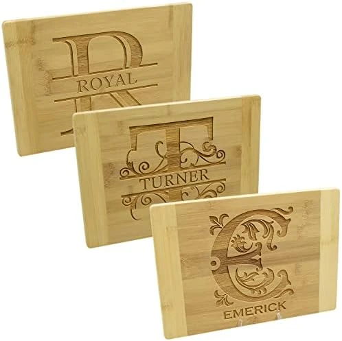 - Monogram Letter Bamboo Cutting Board Personalized & Laser Engraved Name; Great Present For Birthdays Housewarmings Client Gifts Weddings Anniversaries Parents Couples & Friends 9 - Monogram Letter Bamboo Cutting Board Personalized & Laser Engraved Name; Great Present For Birthdays Housewarmings Client Gifts Weddings Anniversaries Parents Couples & Friends - Image 7