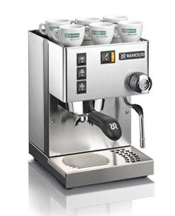 Rancilio Silvia Espresso Machinet,0.3 Liters, With Iron Frame And Stainless Steel Side Panels, 11.4 By 13.4-Inch
