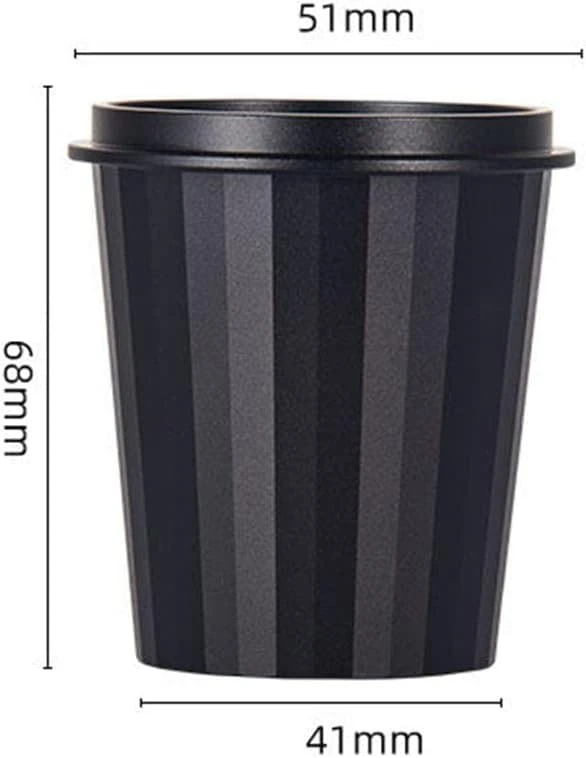BIENKA Espresso Dosing Cup Espresso Machine Parts For Home Kitchen DIY-, Dark Black A Tampers 4 BIENKA Espresso Dosing Cup Espresso Machine Parts For Home Kitchen DIY-, Dark Black A Tampers - Image 2