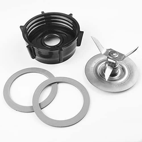 Blender Replacement Parts Compatible With Oster Blender Ice Blades ABS Plastics Base Stainless Steel Ice Blade And 2 Rubber O Ring Seal Gasket, Compatible With Oster Osterizer Blender Accessories 3 Blender Replacement Parts Compatible With Oster Blender Ice Blades ABS Plastics Base Stainless Steel Ice Blade And 2 Rubber O Ring Seal Gasket, Compatible With Oster Osterizer Blender Accessories